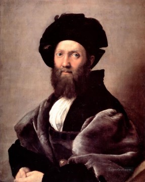 ルネサンスの巨匠ラファエロ バルダッサーレ・カスティリオーネの肖像 Oil Paintings